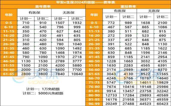 平安保险一年大概多少钱