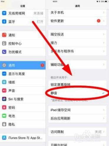 ipad静音键被锁定怎么修改图标