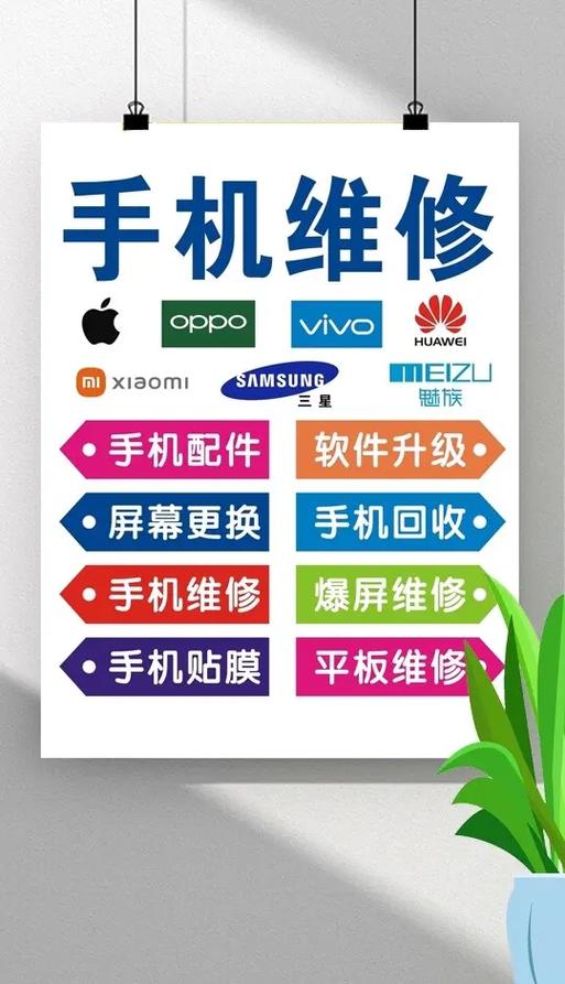 手机维修广告牌设计图