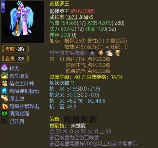 求一组大话召唤兽名字