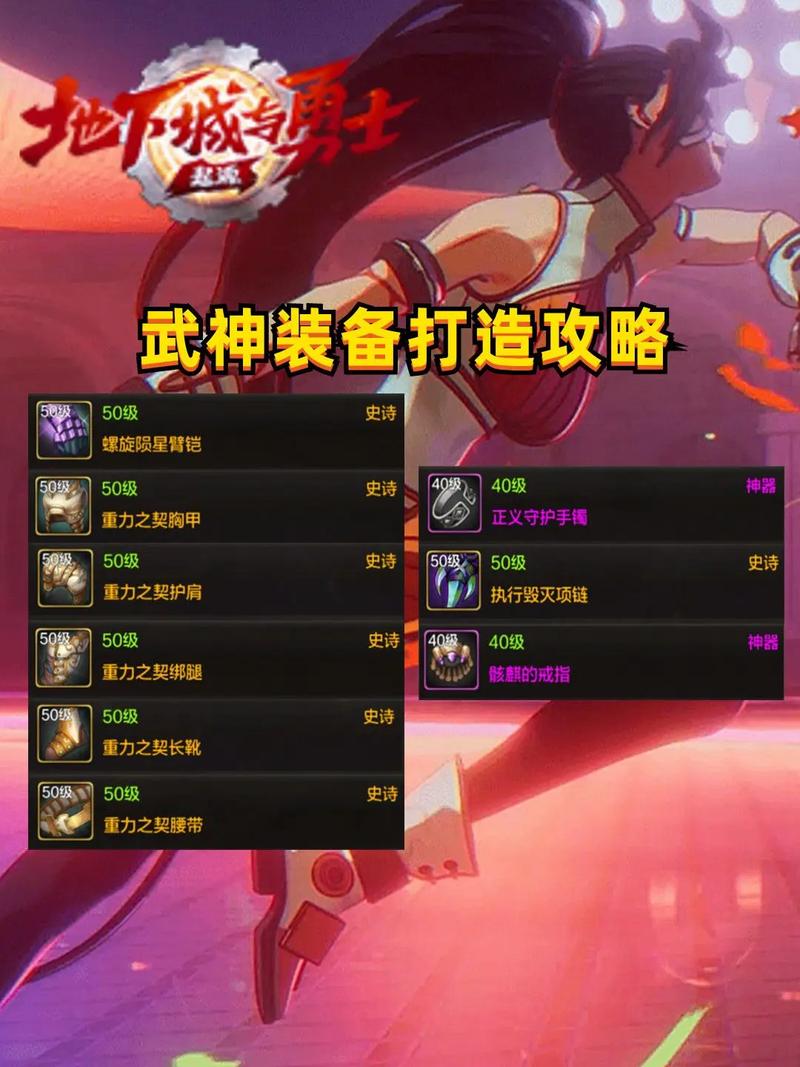 武神110版本毕业装备