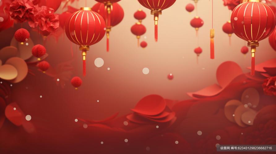 巧影特效新年灯笼素材背景