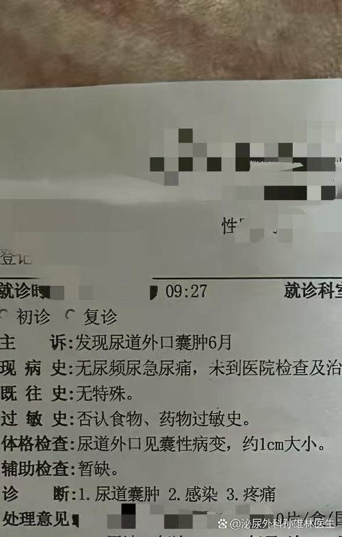 尿道口鼓出一个肉球截图