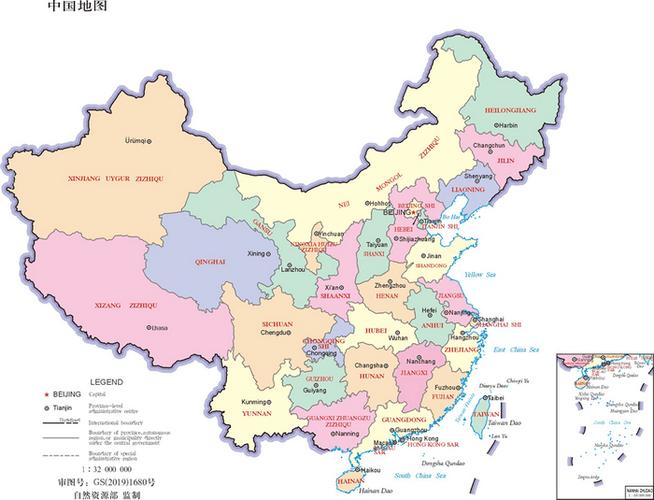 中国旅游地图