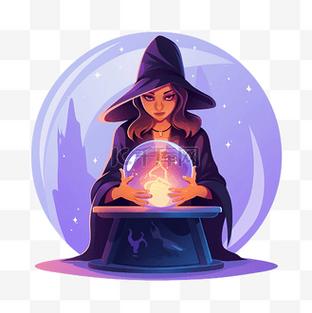 抖音上的女巫与水晶球截图