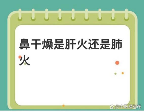 鼻子干燥是肝火还是肺火