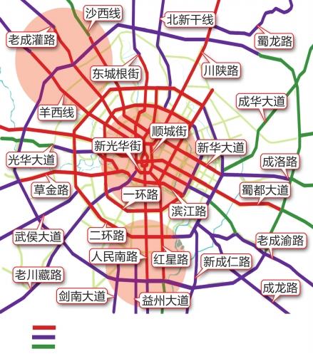 成都三环内地图全图可放大