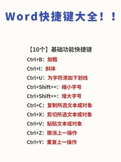 word全文复制快捷键