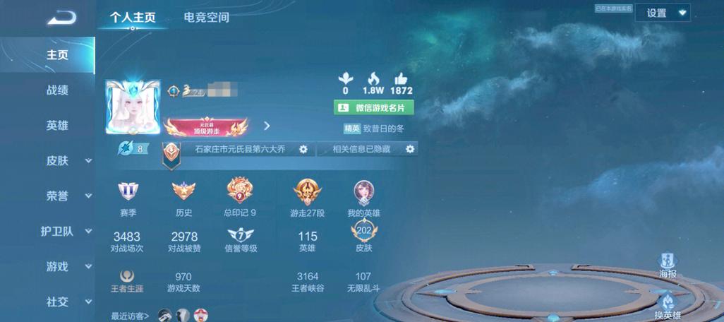 王者开黑搭档标怎么隐藏