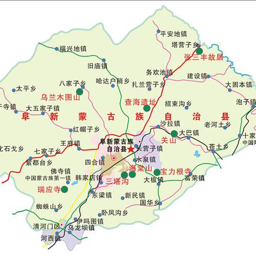 阜蒙县地图全图高清版缩略图