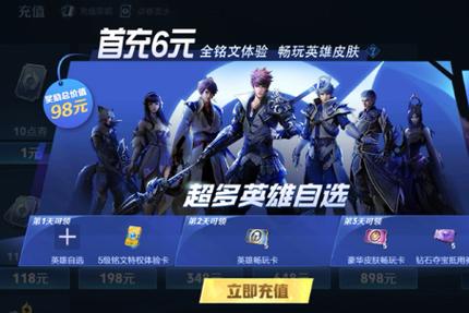 王者首充有什么福利吗
