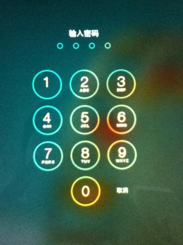 ipad升级后开机要密码图标
