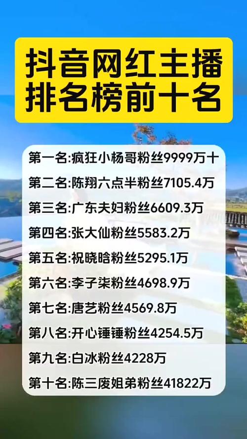 网红主播排名