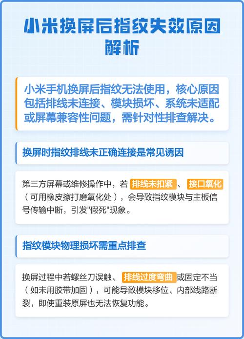 手机换屏之后指纹不能用怎么办