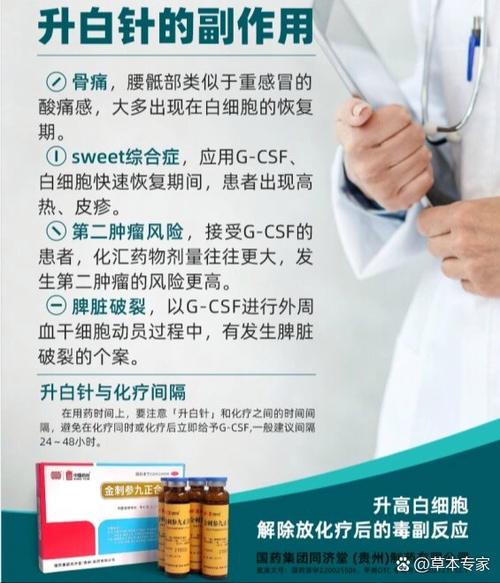化疗后打升白针副作用