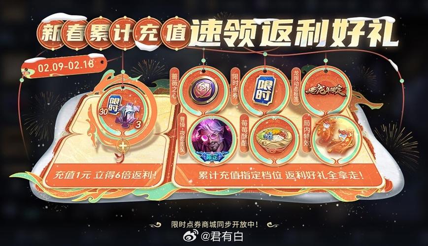 王者过年有充值优惠吗