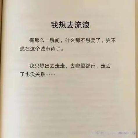 想去流浪