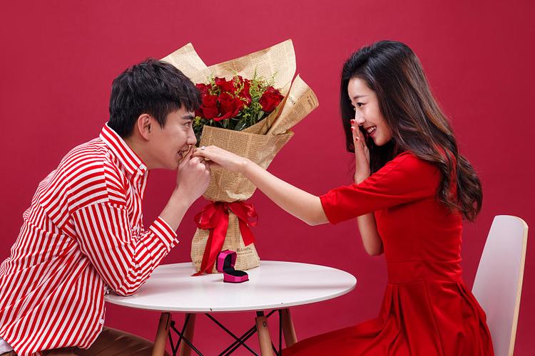 男人送女人的花的图片大全