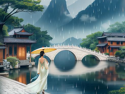 小城烟雨