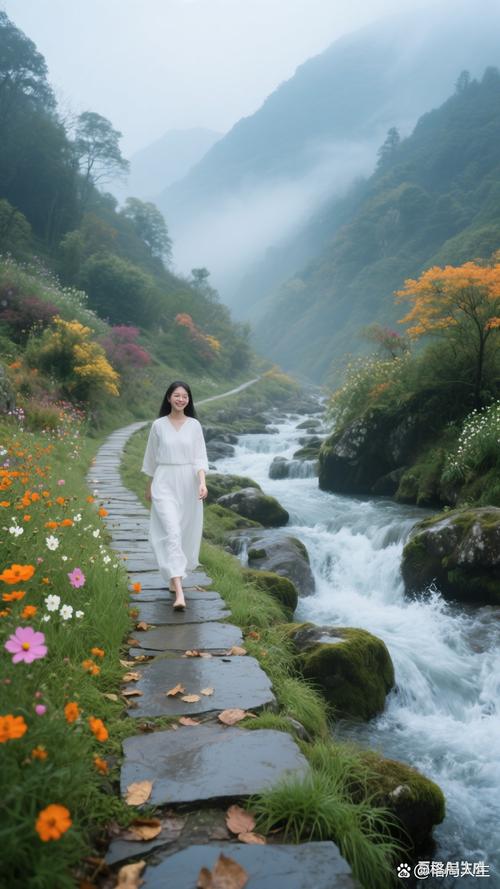 美景配佳人不负好风光