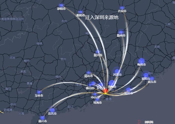 全国迁徙实时地图截图