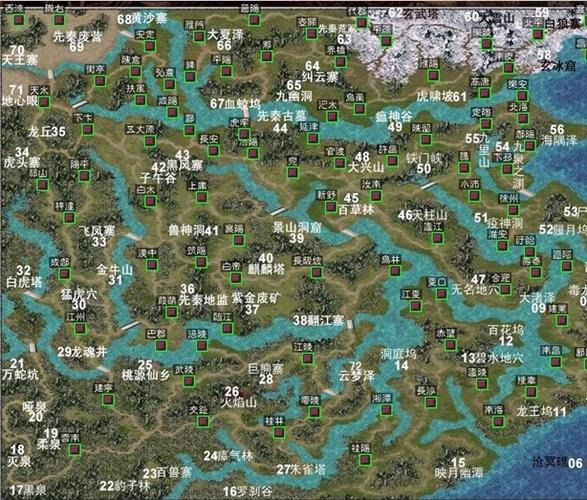 风云三国野武将分布图