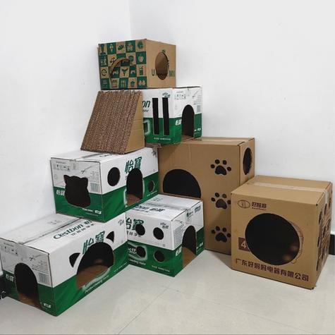 用纸箱做小猫怎么做