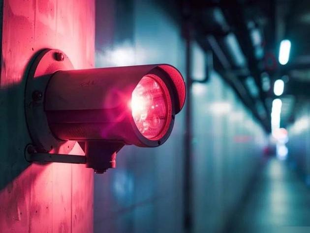 监控摄像头一直亮红灯怎么回事