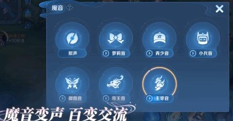王者荣耀变声器在哪里设置