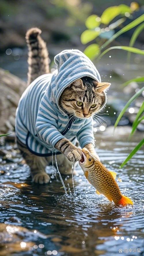 猫猫抓鱼视频缩略图