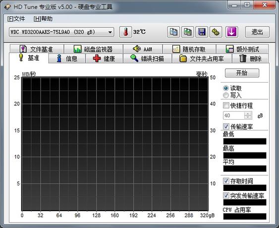 HD Tune硬盘检测工具