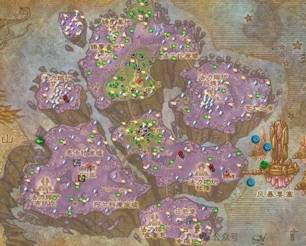 魔兽80级版本采矿最佳地图