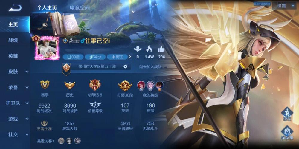 王者荣耀个人主页定位缩略图