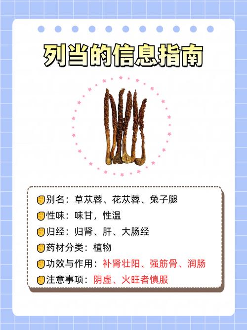列当的功效与作用