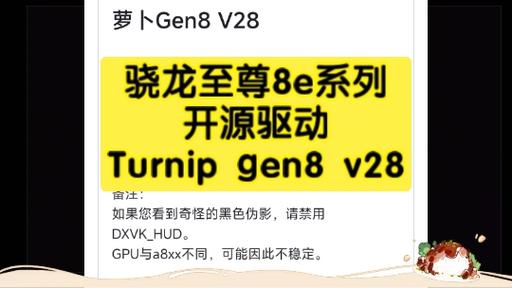 Turnip_Gen8_V28这个驱动