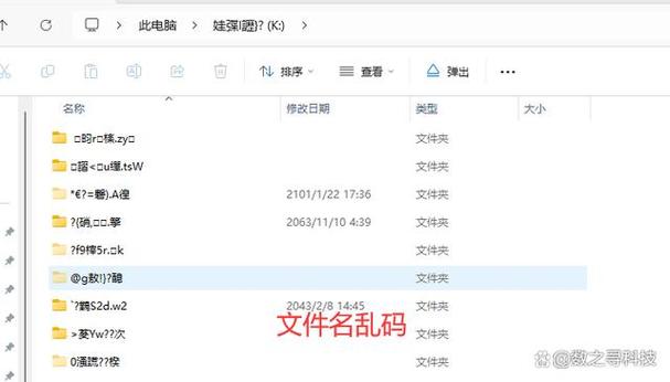 电脑文件名乱码截图