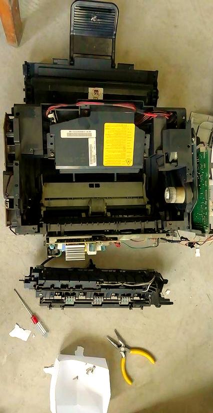 hp1216打印机拆机图解
