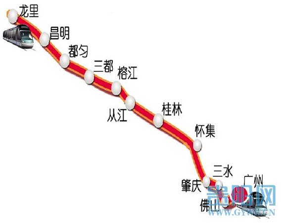 全国高铁动车线路图清晰版