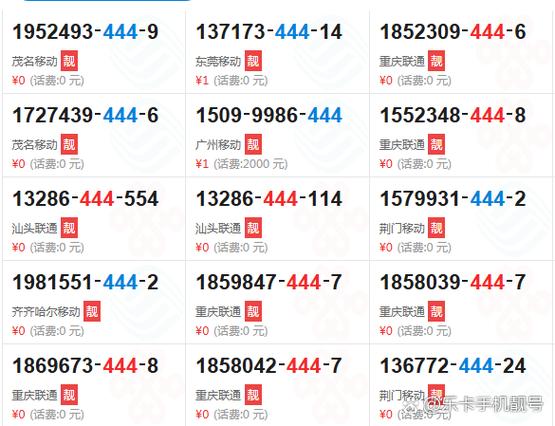 手机号3个444好不好