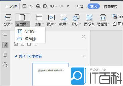 wps加入空白页