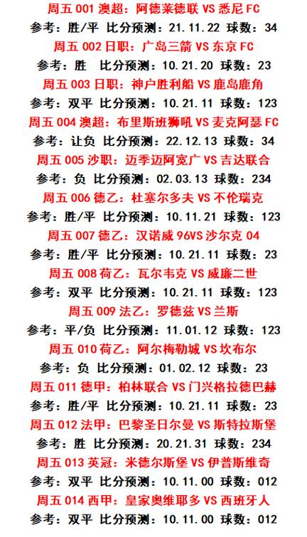 14场推荐预测今晚