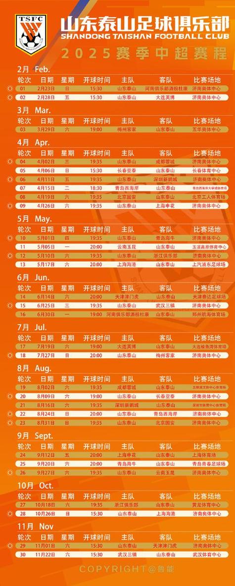 女足中超比赛日程表
