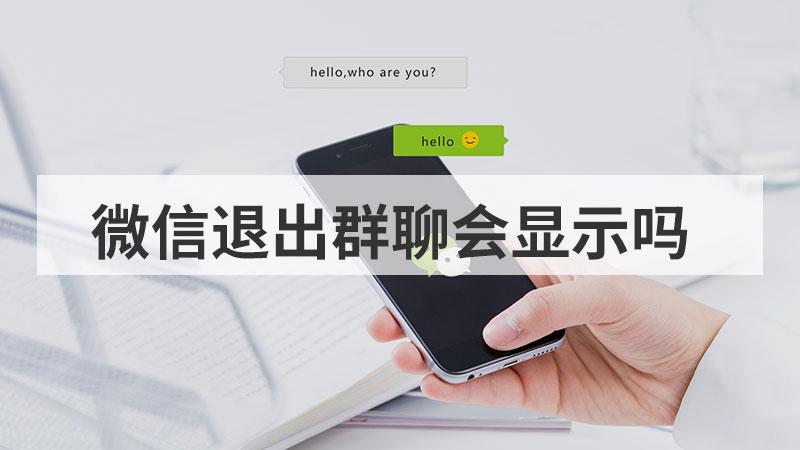 微信群聊退出群会有显示吗缩略图