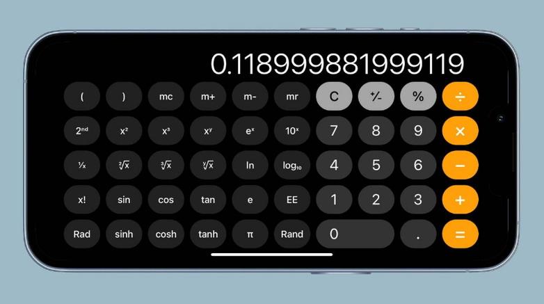 iphone计算器没有三个杠