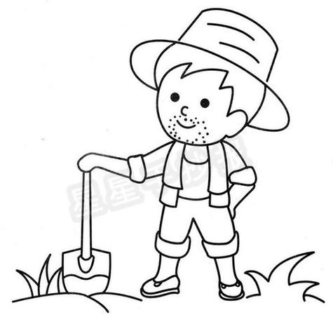 农夫简笔画