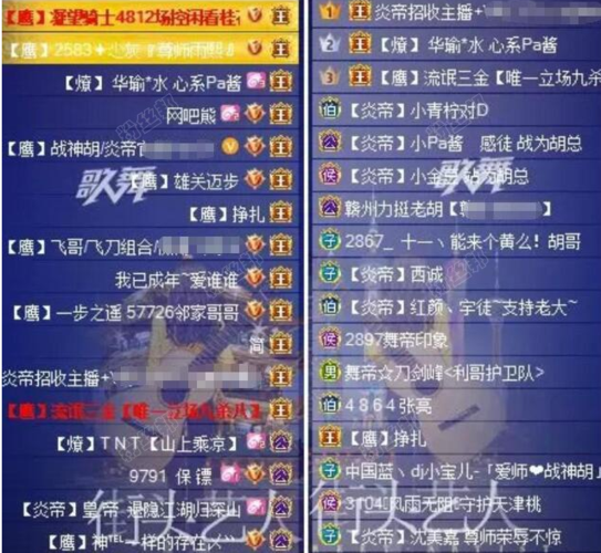 yy等级排行榜第一名