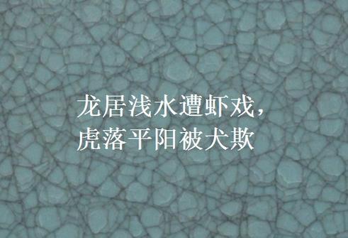 龙游浅滩遭虾欺全诗