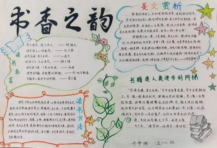 读书手抄报简单又漂亮缩略图