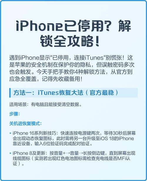 iphone已停用该怎么办?