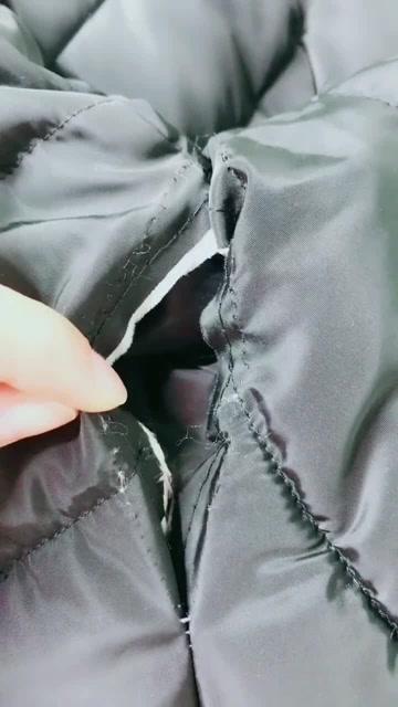 羽绒服外面的线断了怎么办